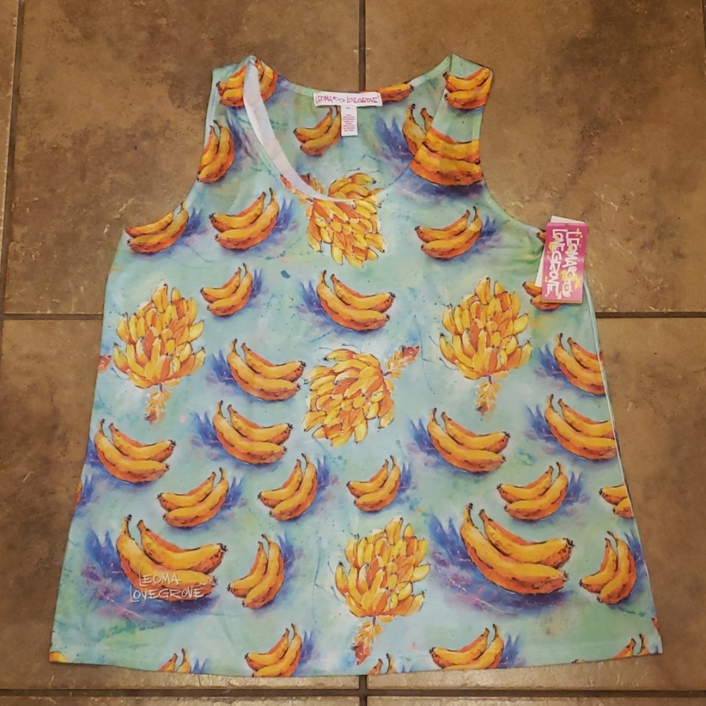 Leoma Lovegrove Banana Tank Top size Xl new